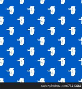 Kidney pattern vector seamless blue repeat for any use. Kidney pattern vector seamless blue
