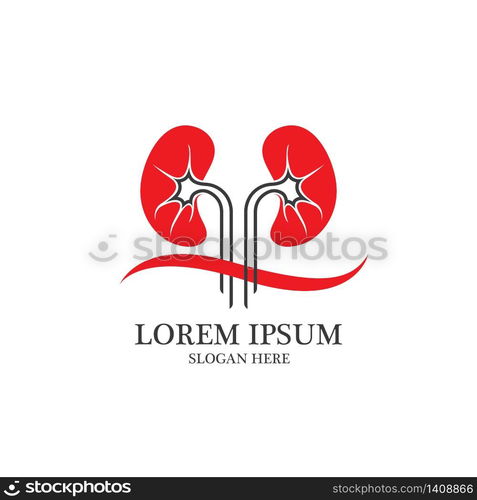 kidney vector illusrtation design logo template