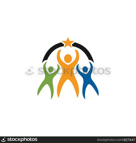 Kids Care Logo template