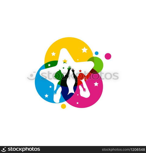 kids concept vector illustration icon design