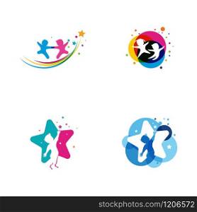 kids concept vector illustration icon design