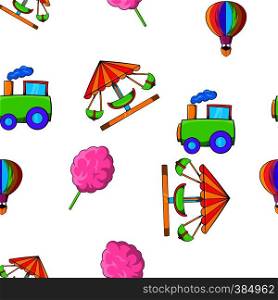 Kids games pattern. Cartoon illustration of kids games vector pattern for web. Kids games pattern, cartoon style
