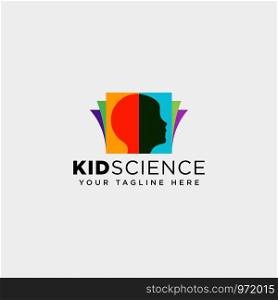 kids learning, science creative logo template vector illustration icon element isolated - vector file. kids learning, science creative logo template vector illustration icon element isolated