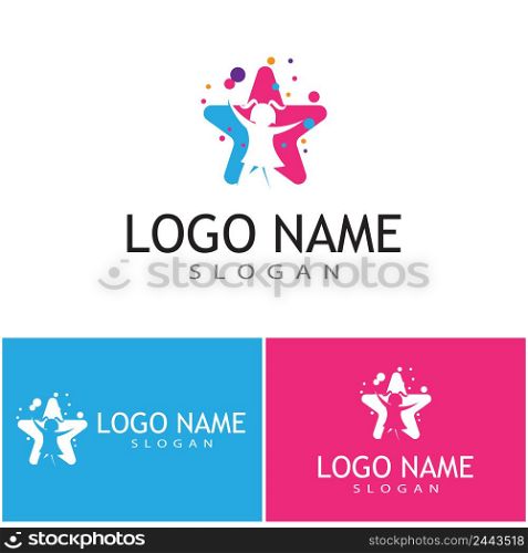 Kids Logo Template vector symbol nature