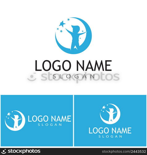 Kids Logo Template vector symbol nature