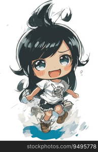 Kids  Nico Robin Chibi Tee  Playful Sketch Style Inspired by Eiichiro Oda 