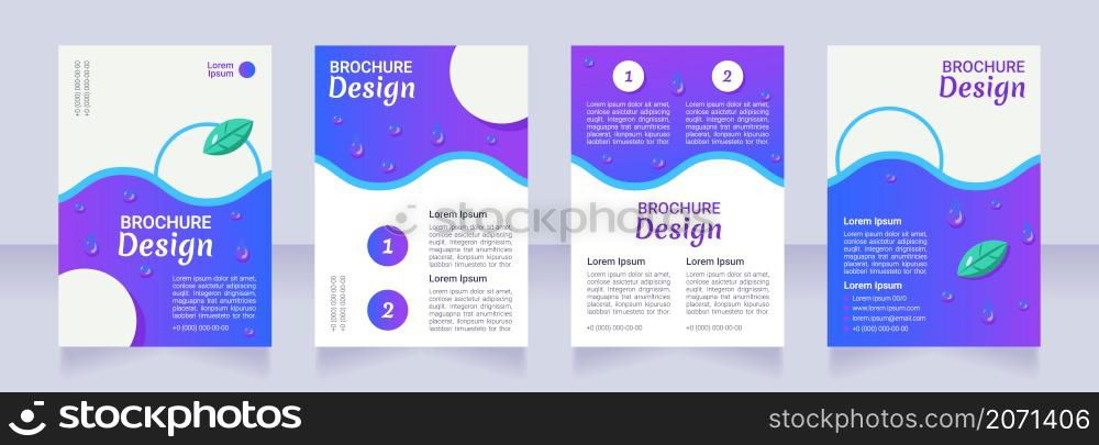 Kids obesity treatment and dieting blank brochure layout design. Vertical poster template set with empty copy space for text. Premade corporate reports collection. Editable flyer paper pages. Kids obesity treatment and dieting blank brochure layout design