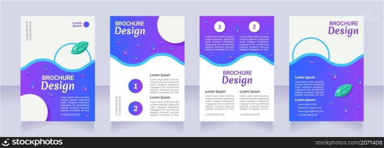 Kids obesity treatment and dieting blank brochure layout design. Vertical poster template set with empty copy space for text. Premade corporate reports collection. Editable flyer paper pages. Kids obesity treatment and dieting blank brochure layout design
