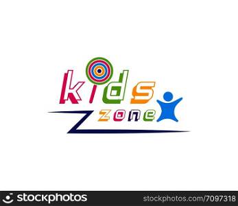 kids play logo vector template