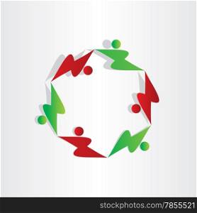 kids playing children symbol abstract icon design