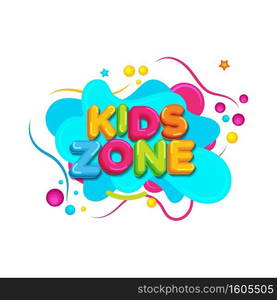 Kids Title Event Vector icon design illustration Template