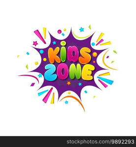 Kids Title Event Vector icon design illustration Template