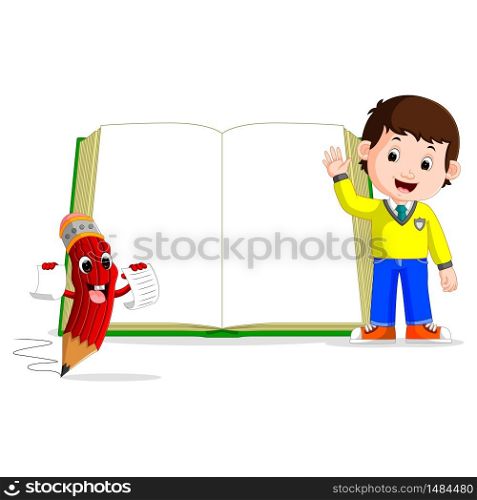 kids with a big book
