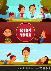 Kids Yoga Horizontal Banners