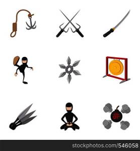 Killer icons set. Cartoon illustration of 9 killer vector icons for web. Killer icons set, cartoon style