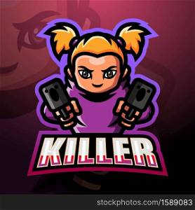 Killer mascot esport logo design