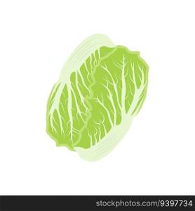 Kimchi Logo Design, Korean Traditional Food Vector, Cabbage Green Vegetable Logo Illustration, Company Brand Icon
