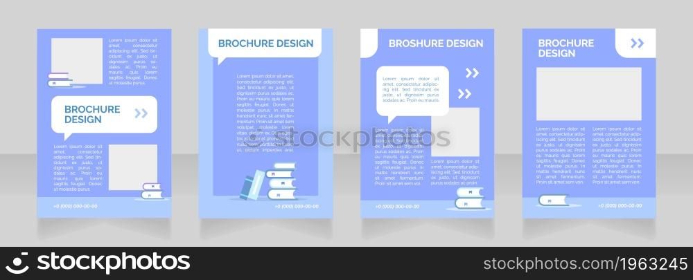 Kindergarten graduation blank brochure layout design. Primary school. Vertical poster template set with empty copy space for text. Premade corporate reports collection. Editable flyer paper pages. Kindergarten graduation blank brochure layout design
