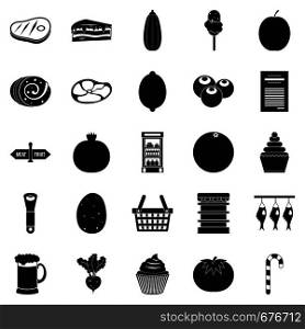 Kine icons set. Simple set of 25 kine vector icons for web isolated on white background. Kine icons set, simple style