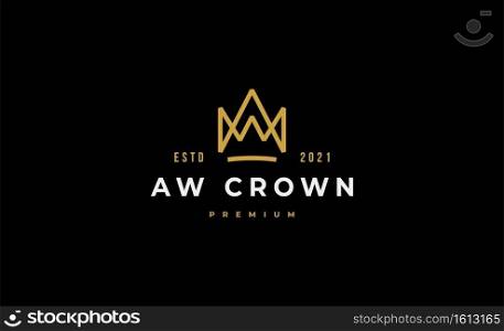 King Crown Logo Icon Design Vector Illustration
