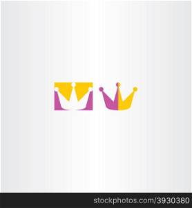 king crown vector icon sign logo