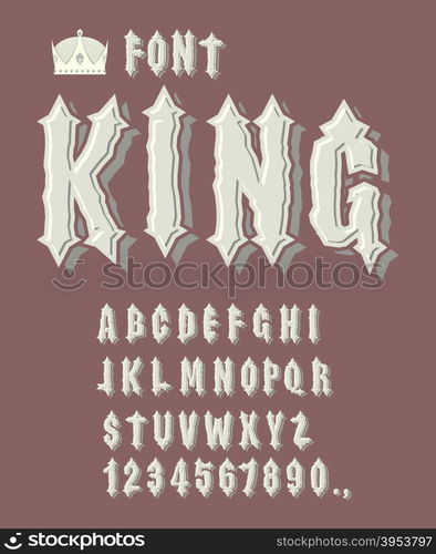 King font. Ancient Royal font. ABCs of Renaissance. Font for King and Knights.&#xA;