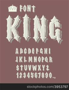 King font. Ancient Royal font. ABCs of Renaissance. Font for King and Knights.&#xA;