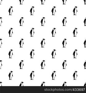 King penguin pattern seamless in simple style vector illustration. King penguin pattern vector