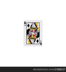 King Playing Card icon vector illustration design
