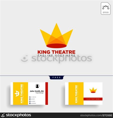 king theatre entertainment simple logo template vector illustration icon lement isolated - vector file. king theatre entertainment simple logo template vector illustration icon lement isolated