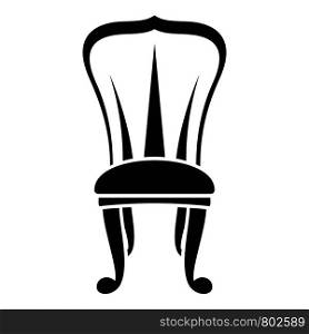 King throne icon. Simple illustration of king throne vector icon for web design isolated on white background. King throne icon, simple style