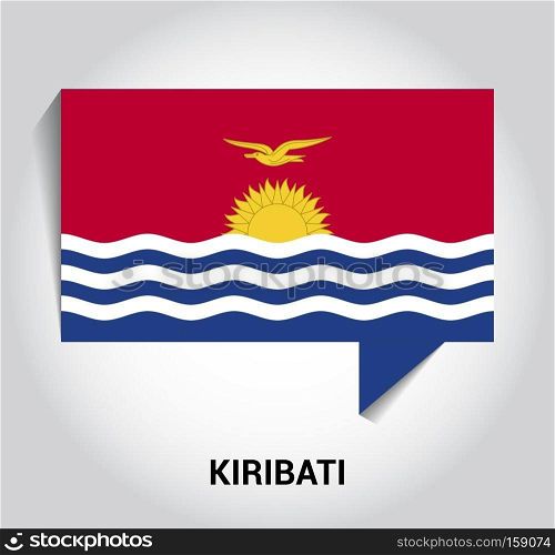 Kiribati flags design vector