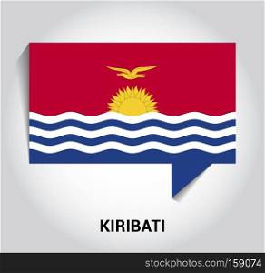 Kiribati flags design vector