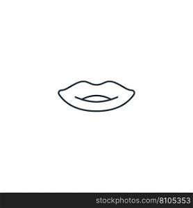 Kiss creative icon from valentines day icons Vector Image