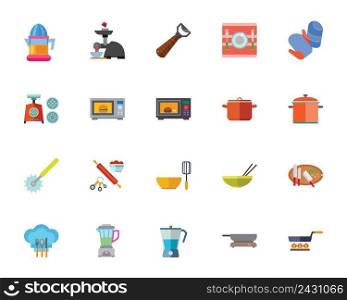 Kitchen appliance icon set. Can be used for topics like cooking, food preparation, housekeeping, meal, household equipment