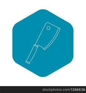 Kitchen ax icon. Outline illustration of kitchen ax vector icon for web. Kitchen ax icon, outline style