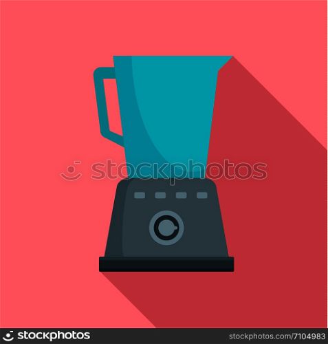 Kitchen blender icon. Flat illustration of kitchen blender vector icon for web design. Kitchen blender icon, flat style