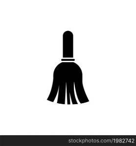 Kitchen Brush. Flat Vector Icon. Simple black symbol on white background. Kitchen Brush Flat Vector Icon