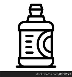 Kitchen clean bottle icon outline vector. Dish wash. Cleaner soap. Kitchen clean bottle icon outline vector. Dish wash