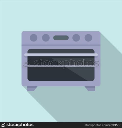 Kitchen convection oven icon flat vector. Electric grill stove. Gas convection oven. Kitchen convection oven icon flat vector. Electric grill stove