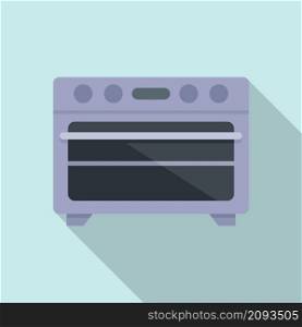 Kitchen convection oven icon flat vector. Electric grill stove. Gas convection oven. Kitchen convection oven icon flat vector. Electric grill stove