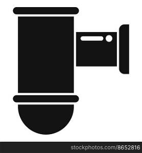 Kitchen drain pipe icon simple vector. Service sewer. Sink faucet. Kitchen drain pipe icon simple vector. Service sewer