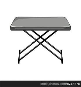 kitchen folding table cartoon. kitchen folding table sign. isolated symbol vector illustration. kitchen folding table cartoon vector illustration