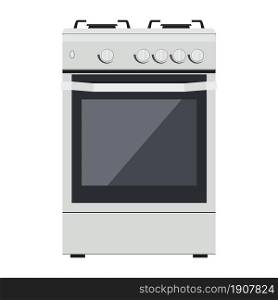 Kitchen gas stove icon. The household equipment. isolated on a white background. can be used on websites, UI, UX, web and mobile phone apps. Vector illustration in flat style.. gas stove icon