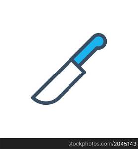 kitchen knife icon filled color