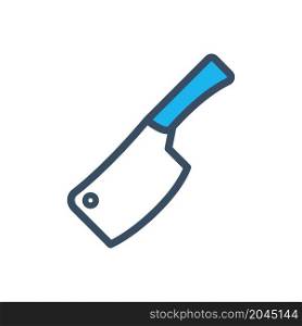 kitchen knife icon flat illustration