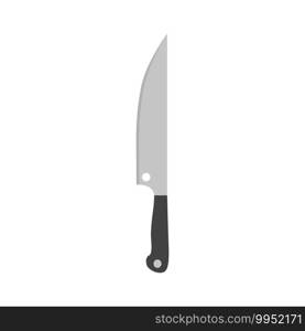 Kitchen knife vector illustration cooking food icon symbol. Knife equipment restaurant chef isolated white. Cut metal steel tool sign. Handle appliance blade element icon