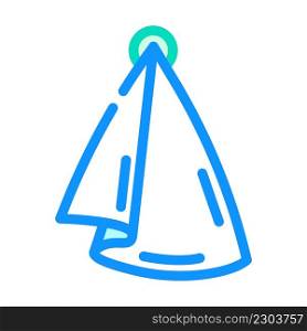 kitchen napkin color icon vector. kitchen napkin sign. isolated symbol illustration. kitchen napkin color icon vector illustration