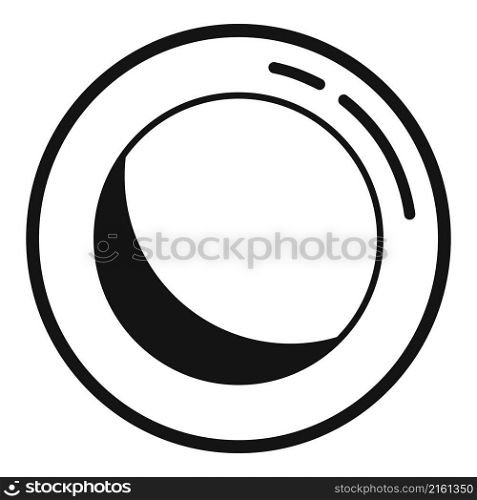 Kitchen plate icon simple vector. Food lunch. Empty plate. Kitchen plate icon simple vector. Food lunch