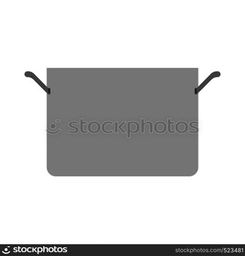 Kitchen pot cooking handle object. House vector pan culinary household kitchenware utensil flat icon
